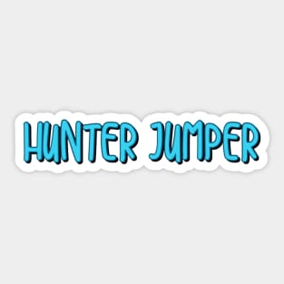 hunter jumper Sticker